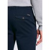 Fit Trousers Brook Taverner Tailored Fit Aristotle Navy Textured Cotton Stretch Chinos £45.00