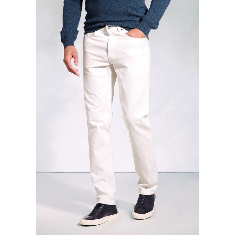 Fit Trousers Brook Taverner Regular Fit Douglas Off White Denim Jeans £54.00