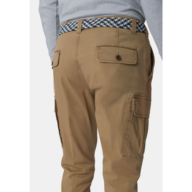 Cargo Trousers Brook Taverner Tailored Fit Carlos Sand Cotton Stretch Cargo Trouser £54.00