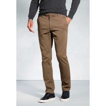 Fit Trousers Brook Taverner Tailored Fit Seychelles Sand Cotton Blend Twill Trouser £54.00