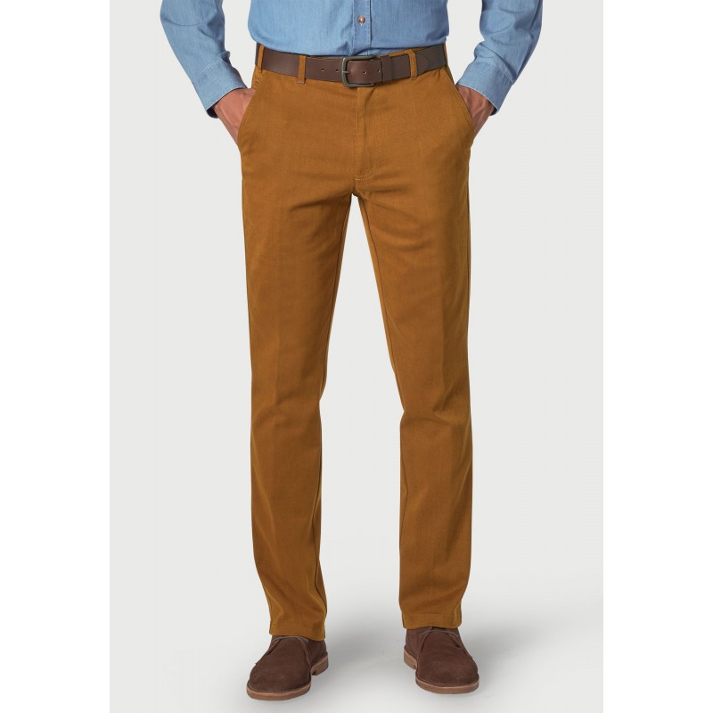 Fit Trousers Brook Taverner Tailored Fit Seychelles Dijon Cotton Blend Twill Trouser £54.00