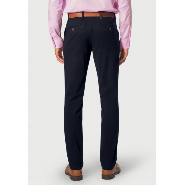 Fit Trousers Brook Taverner Regular Fit Seychelles Navy Cotton Blend Twill Trouser £54.00