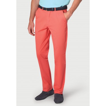 Fit Trousers Brook Taverner Tailored Fit Ribblesdale Coral Cotton Stretch Chinos £45.00