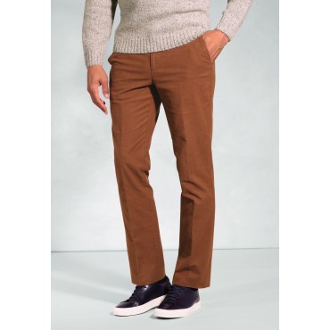 Moleskin Trousers Brook Taverner Regular Fit Kerswell Ginger Cotton Moleskin Trouser £62.00