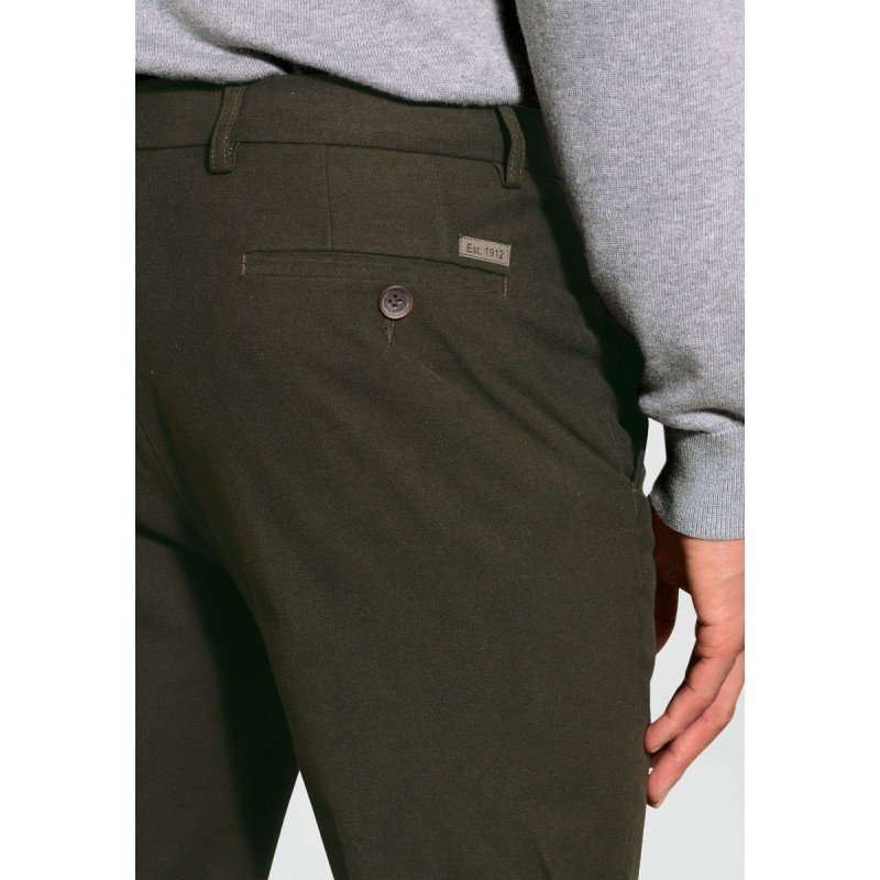 Moleskin Trousers Brook Taverner Regular Fit Kerswell Olive Cotton Moleskin Trouser £62.00