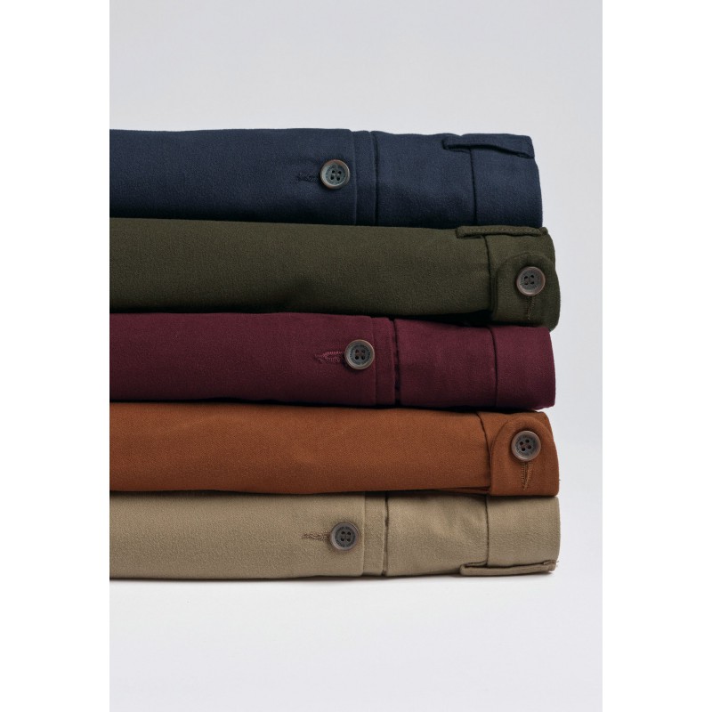 Moleskin Trousers Brook Taverner Regular Fit Kerswell Stone Cotton Moleskin Trouser £62.00