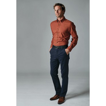 Moleskin Trousers Brook Taverner Regular Fit Kerswell Navy Cotton Moleskin Trouser £62.00