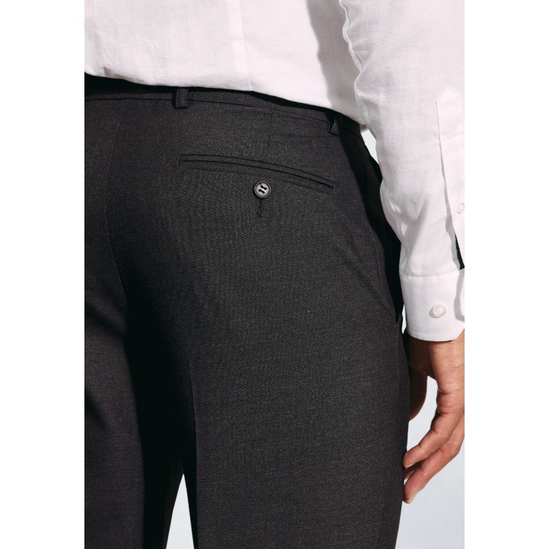 Fit Trousers Brook Taverner Tailored Fit Monaco Charcoal Trouser £36.00