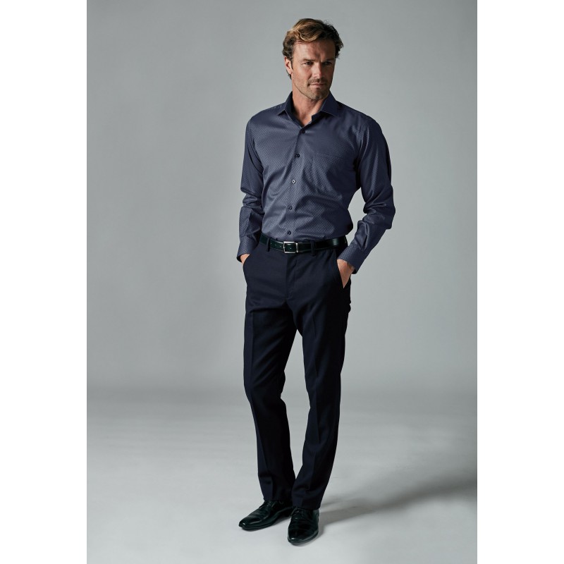 Fit Trousers Brook Taverner Tailored Fit Monaco Navy Trouser £36.00