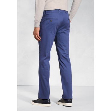 Fit Trousers Brook Taverner Tailored Fit Miami Royal Blue Cotton Stretch Chinos £40.00