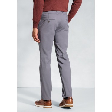 Fit Trousers Brook Taverner Tailored Fit Miami Grey Cotton Stretch Chinos £40.00