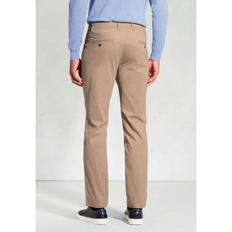 Fit Trousers Brook Taverner Tailored Fit Miami Sand Cotton Stretch Chinos £40.00