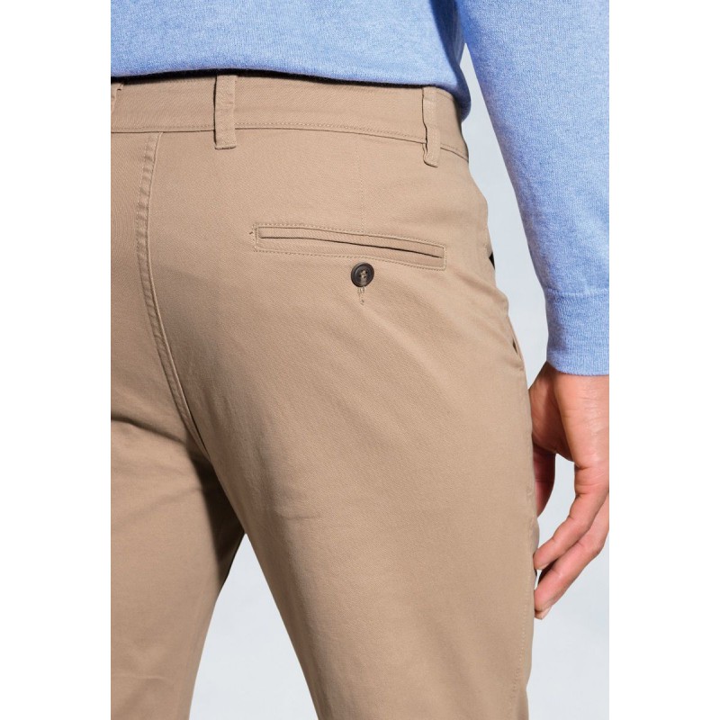 Fit Trousers Brook Taverner Tailored Fit Miami Sand Cotton Stretch Chinos £40.00