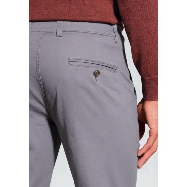 Fit Trousers Brook Taverner Regular Fit Denver Grey Cotton Stretch Chinos £40.00