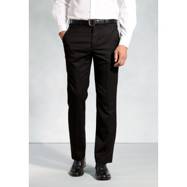 Flannel Trousers Brook Taverner Regular Fit Olney Black Flannel Trouser £71.00