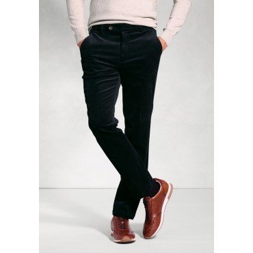 Corduroy Trousers Brook Taverner Regular Fit Ellroy Black Corduroy Trouser £54.00