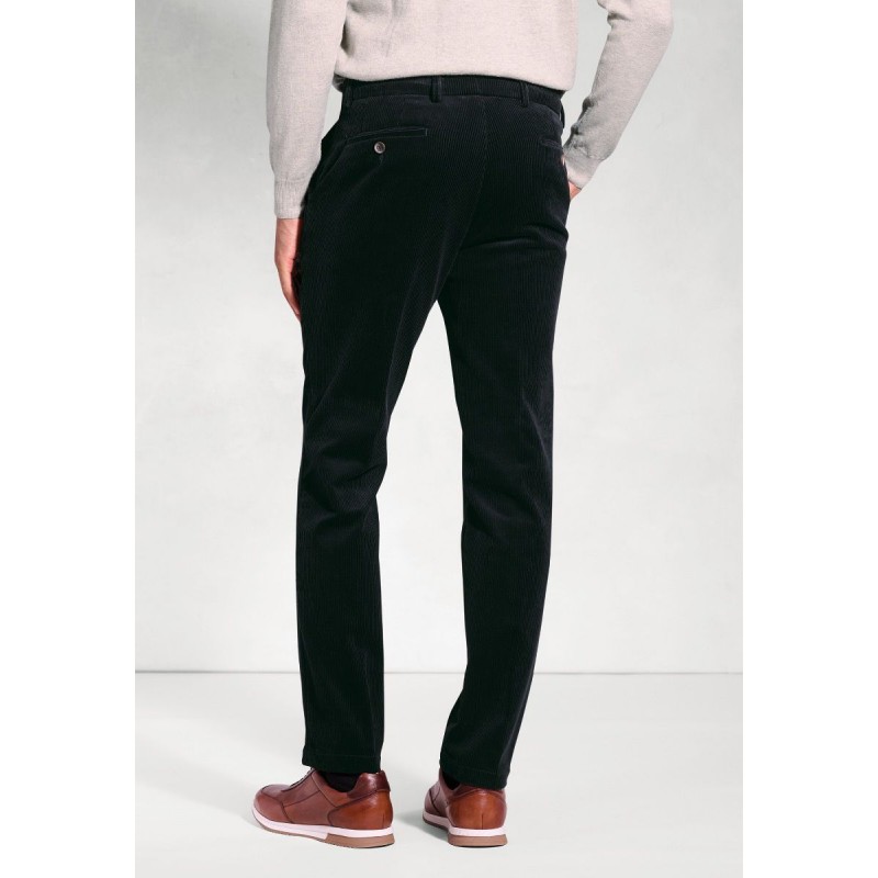 Corduroy Trousers Brook Taverner Regular Fit Ellroy Black Corduroy Trouser £54.00