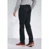 Fit Trousers Brook Taverner Regular Fit Brennan Navy Single Pleat Textured Cotton Stretch Chinos £54.00