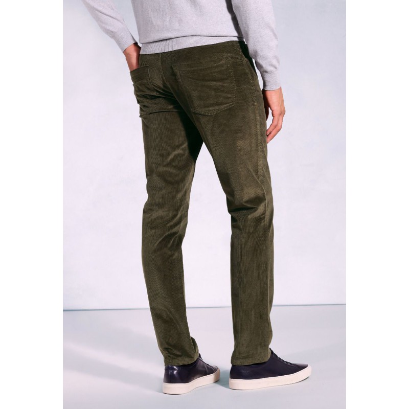 Corduroy Trousers Brook Taverner Tailored Fit Cunningham Khaki SupimaR Corduroy Jeans £62.00