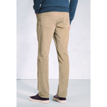 Corduroy Trousers Brook Taverner Tailored Fit Cunningham Stone SupimaR Corduroy Jeans £62.00