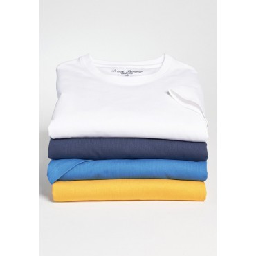 T-Shirts Brook Taverner Hawkes Sea Blue Pure Cotton Jersey T-Shirt £22.00