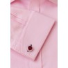 Shirts Brook Taverner Tailored Fit Pink Double Cuff Shirt £45.00