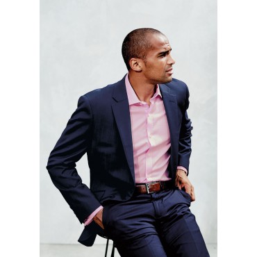 Shirts Brook Taverner Tailored Fit Pink Double Cuff Shirt £45.00