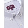 Oxford Shirts Brook Taverner Tailored Fit Grey Stretch Cotton Oxford Shirt £45.00