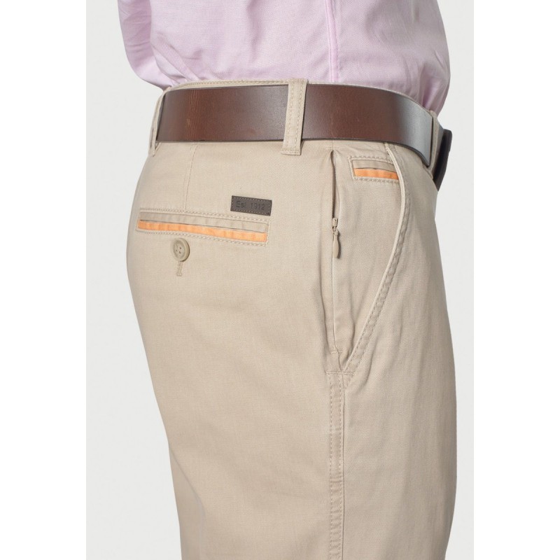 Fit Trousers Brook Taverner Tailored Fit Perry Stone Fine Twill Stretch Cotton Trouser £45.00