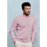 Jumpers Brook Taverner Arnold Dusky Pink Merino Wool Crew Neck Jumper £80.00