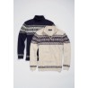 Jumpers Brook Taverner Gautier Navy Fairisle Roll Neck Jumper £71.00