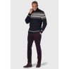 Jumpers Brook Taverner Gautier Navy Fairisle Roll Neck Jumper £71.00