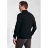 Jumpers Brook Taverner Cornwall Black Cotton Merino Roll Neck Jumper £54.00