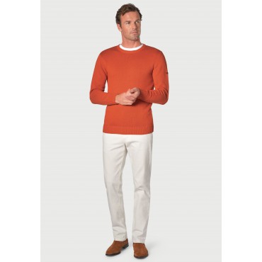 Jumpers Brook Taverner Earby Paprika Cotton Crew Neck Jumper £54.00