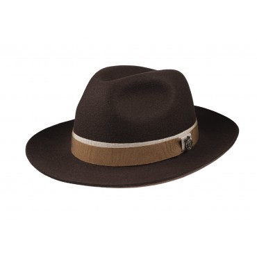 Fedora Hats Christys Hats Lingfield Fedora Wool Felt Brown £139.00