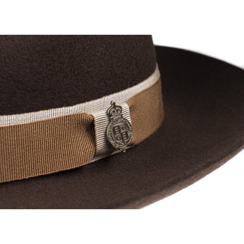 Fedora Hats Christys Hats Lingfield Fedora Wool Felt Brown £139.00