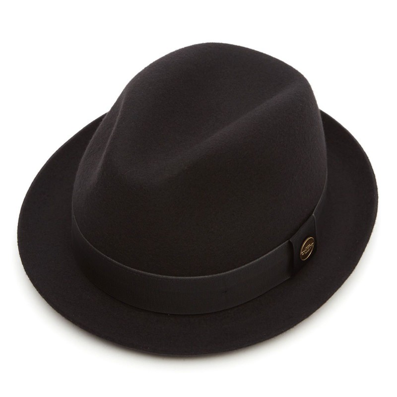 Trilbies & Pork Pies Christys Hats Winchester Wool Felt Trilby Hat-CH-CWF100238-BLACK-55 £124.00