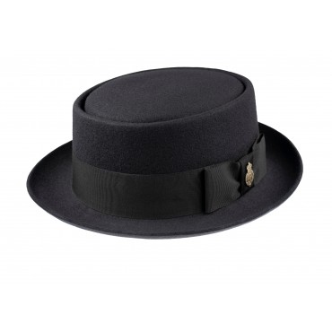 Trilbies & Pork Pies Christys Hats Pork Pie-CH-CWF100078-BLACK-59 £135.00