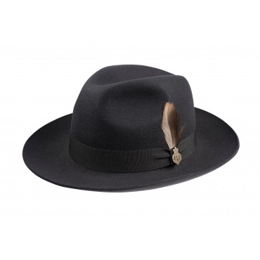 Fedora Hats Christys Hats Grosvenor Wool Felt-CH-CWF100024-BLACK-59 £135.00