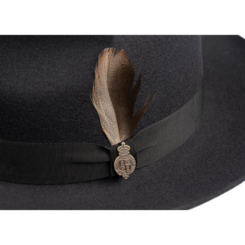 Fedora Hats Christys Hats Grosvenor Wool Felt-CH-CWF100024-BLACK-59 £135.00