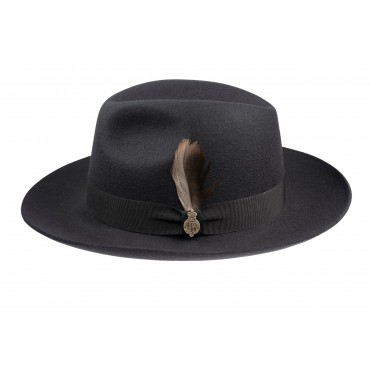 Fedora Hats Christys Hats Grosvenor Wool Felt-CH-CWF100024-BLACK-59 £135.00