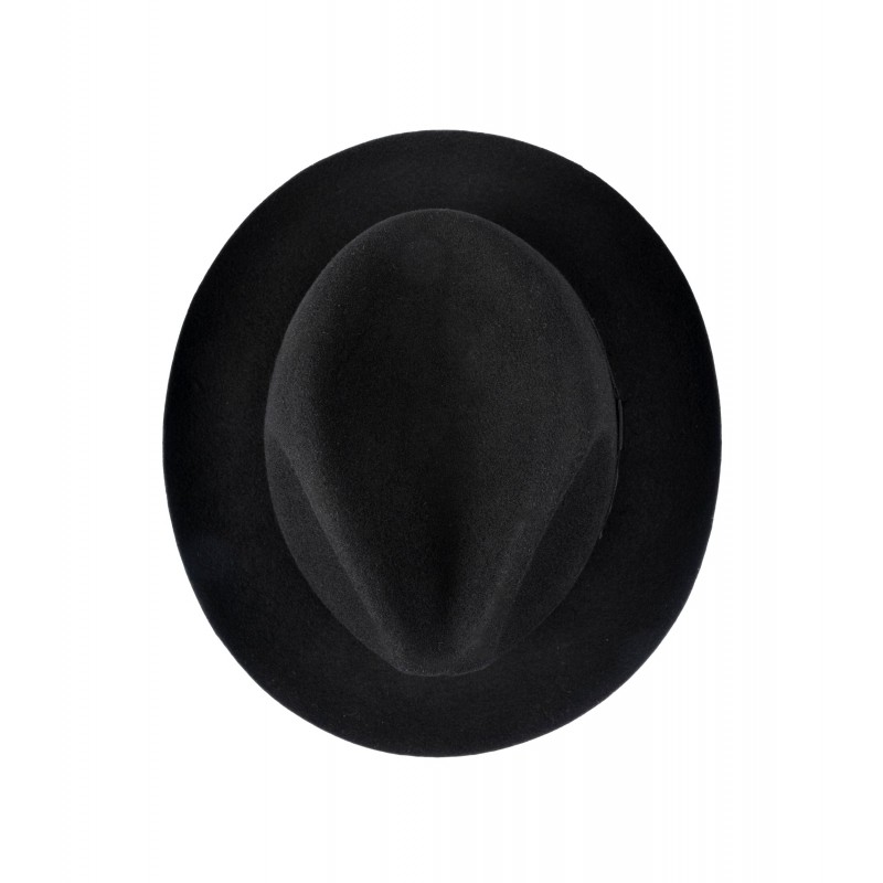 Fedora Hats Christys Hats Chepstow Wool Felt Fedora Hat-CH-CWF100011-BLACK-XL £89.00