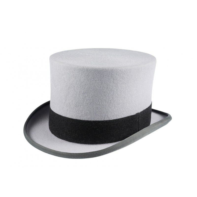 Top Hats Christys Hats Ascot Fur Felt Grey Top Hat-CH-CST100011GREY-55 £312.00