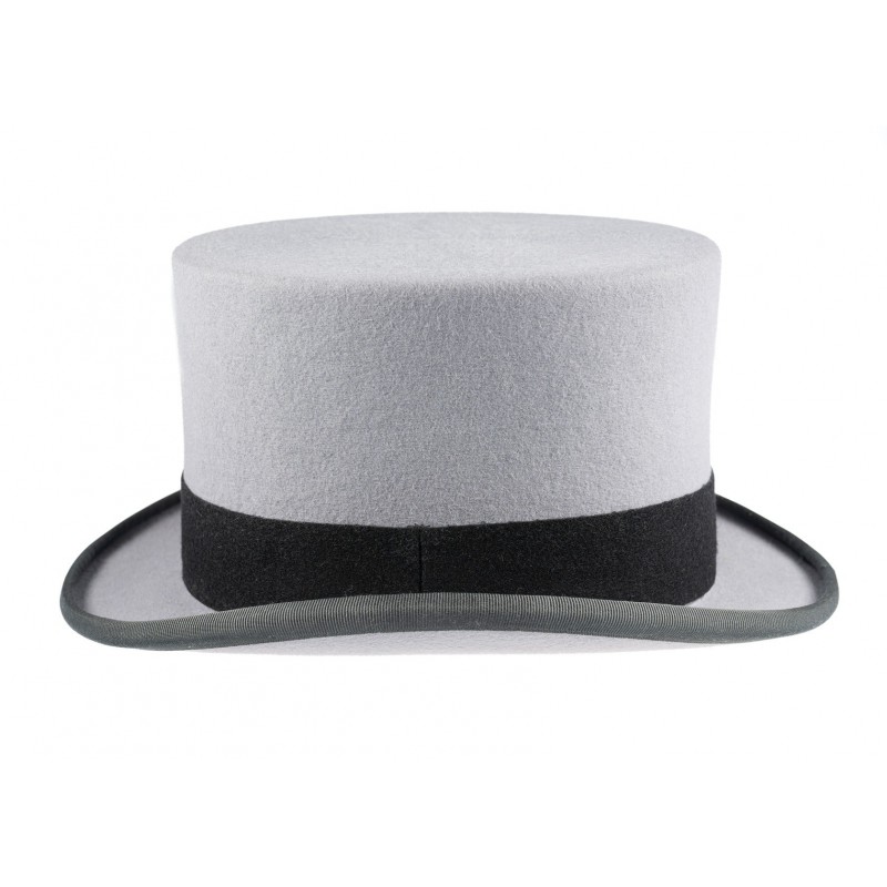 Top Hats Christys Hats Ascot Fur Felt Grey Top Hat-CH-CST100011GREY-55 £312.00