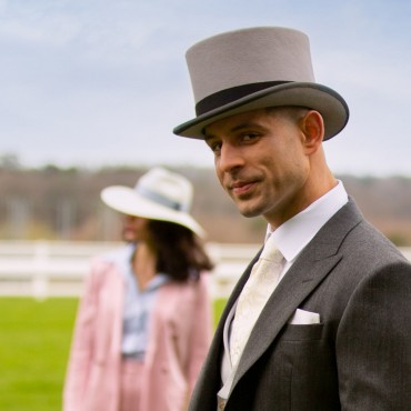 Top Hats Christys Hats Ascot Fur Felt Grey Top Hat-CH-CST100011GREY-55 £312.00