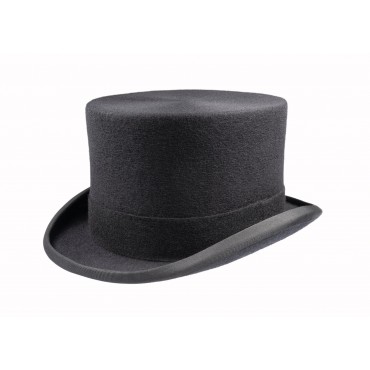 Top Hats Christys Hats Wool Felt Top Hat-CH-CST100006BLAC-55 £216.00