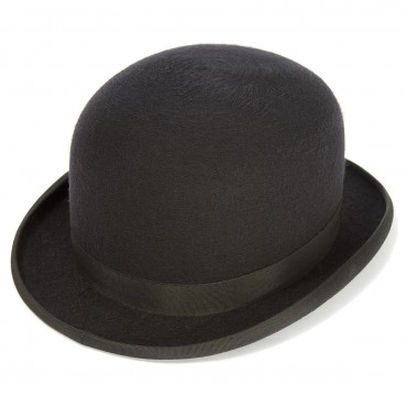 Bowlers & Homburgs Christys Hats Wool Felt Bowler Hat Black-CH-CST100004BLAC-55 £216.00