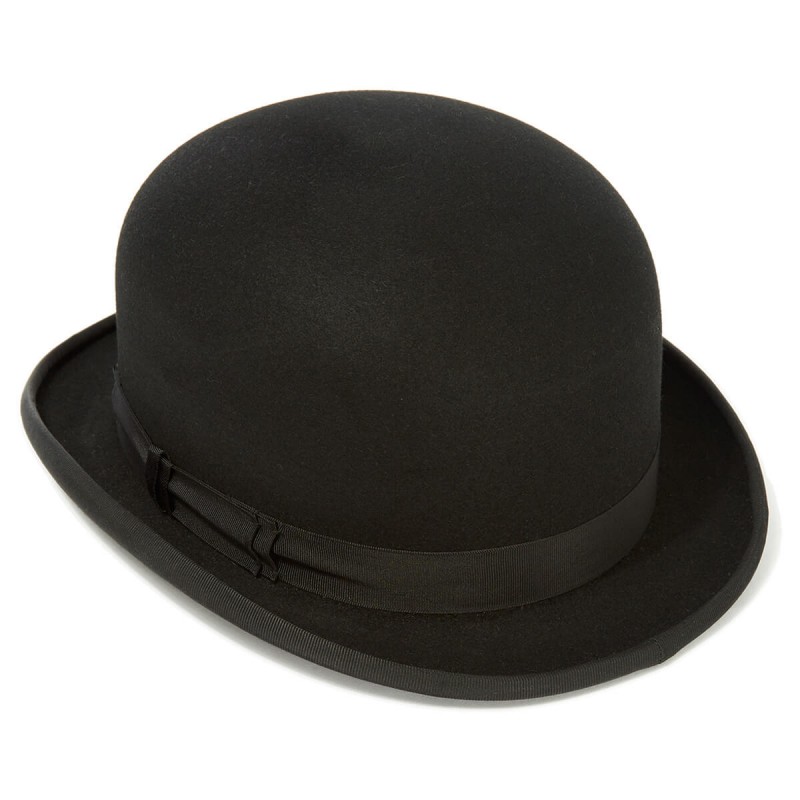 Bowlers & Homburgs Christys Hats Fur Felt Bowler Hat Black-CH-CST100002BLAC-55 £327.00