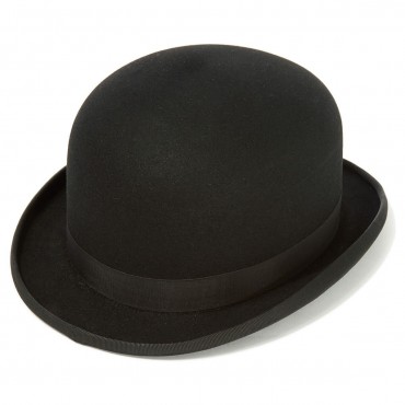 Bowlers & Homburgs Christys Hats Fur Felt Bowler Hat Black-CH-CST100002BLAC-55 £327.00