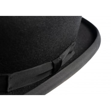 Bowlers & Homburgs Christys Hats Devon Fur Felt Bowler Hat With Adjustable Hunting Pad Black-CH-CST100001BLAC-55 £327.00